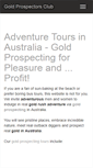 Mobile Screenshot of goldprospectingtours.com.au